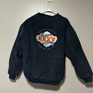 Vintage Jeff Hamilton Super Bowl 2001 Bomber Jacket - Size L - Suede & Quilted